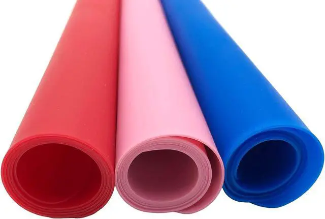 Alt view image 4 of 6 - LONGFITE Large Silicone Counter Mat 19.68x15.74 inch Multipurpose Table Placemat Countertop Protector Baking Pastry Mat Nonstick, Nonskid and Heat Resistent (Large, Blue)
