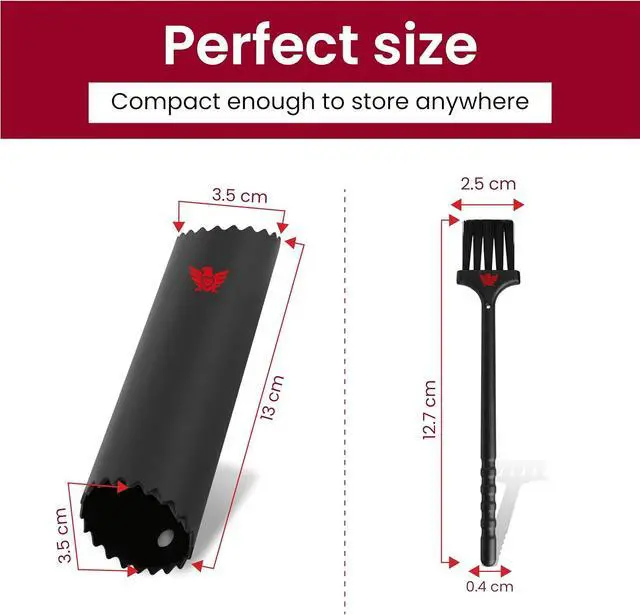 Alt view image 3 of 7 - SAFI Silicone Garlic Peeler Tube Roller & Cleaning Brush Set, Garlic Skin Remover for Cloves Odor-Free Handheld Kitchen Gadget Tool Easy Clean Silicone Tube Kitchen Essentials Cooking Accessories