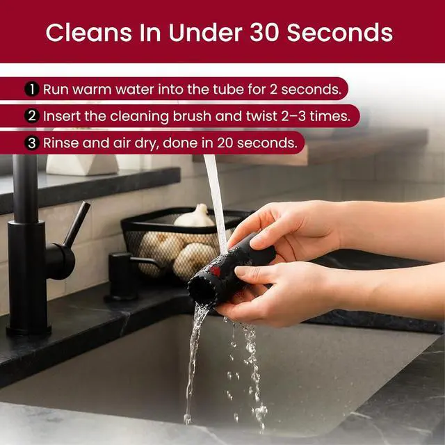 Alt view image 7 of 7 - SAFI Silicone Garlic Peeler Tube Roller & Cleaning Brush Set, Garlic Skin Remover for Cloves Odor-Free Handheld Kitchen Gadget Tool Easy Clean Silicone Tube Kitchen Essentials Cooking Accessories