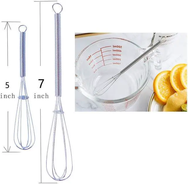 Alt view image 2 of 3 - Mini Whisks Set of 2, Tiny Whisk for Whisking, Beating, Mixing Sauces