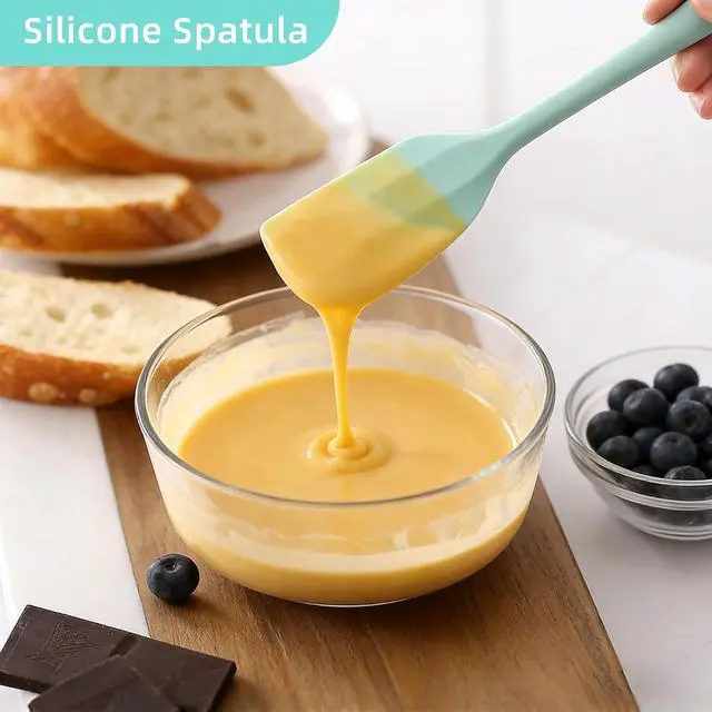 Alt view image 3 of 7 - 3 Pcs Silicone Spatula Set, Small Rubber Spatulas Silicone Heat Resistant Kitchen Tools for Flexible and Suitable for Kitchen Baking, Cooking, Stirring, and Scraping Seamless One Piece Design (3)