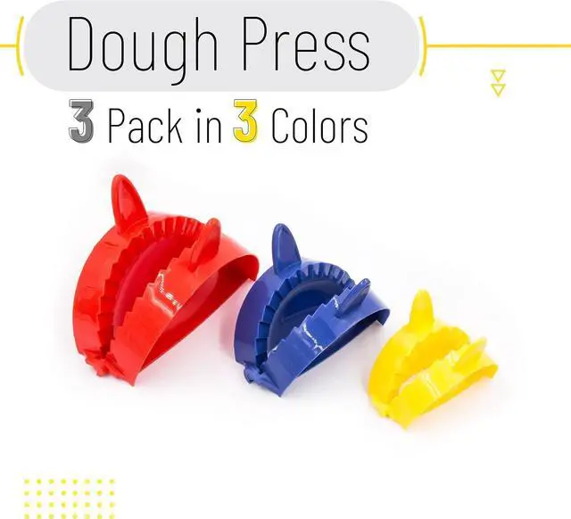 Alt view image 3 of 7 - BTaT- Dough Press Set, 3 Pack, Dumpling, Empanada, Pastry & Turnover Press | Hand Pie Maker, Meat Pie Cutter for Baking Cooking & Kitchen Use