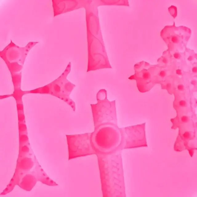 Alt view image 3 of 6 - ScivoKaval Baptism Cross Cake Silicone Mold Cake Decorations Baptism Cake Toppers Baking Mould for Baptism Party Supplies and Baby Shower