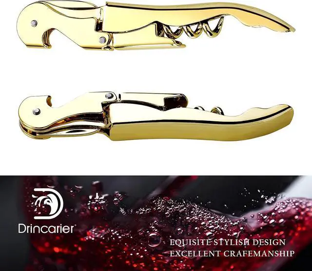 Alt view image 5 of 7 - Waiters Corkscrew Professional Wine openers,stainless steel Wine Key for Restaurant Waiters,Classic All-in-one Corkscrew, Bottle Opener and Foil Cutter