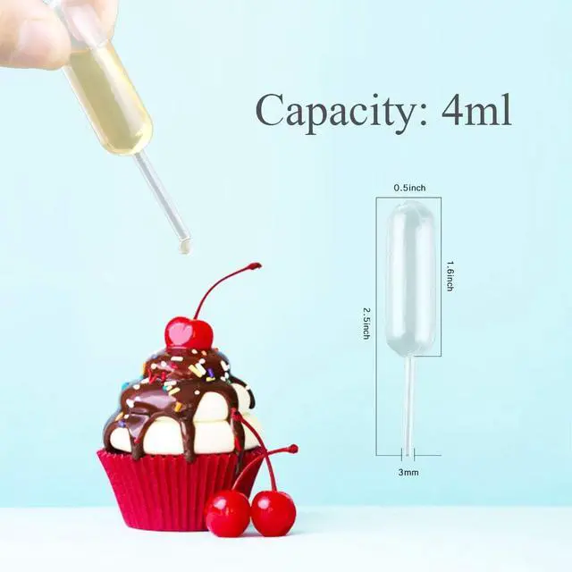 Alt view image 5 of 6 - moveland 50PCS 4ml Plastic Cupcake Pipettes Squeeze Syringes for Cupcakes | Disposable, Food-Grade BPA-Free, Easy-Fill, Stands Upright, Ideal for Injecting Liquids into Strawberry/Cake/Desserts