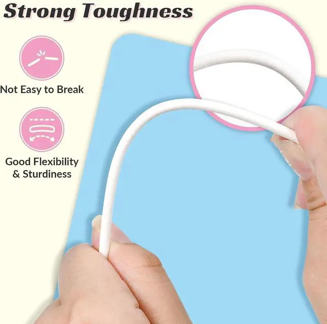 Alt view image 4 of 7 - EcoDispose 100 Pcs 6 Inch White Paper Lollipop Sticks, Dia 3.5 mm | Cake Pop Sticks, Paper Sucker Sticks, for Cupcake Toppers, Homemade Candy, Chocolate, Dessert