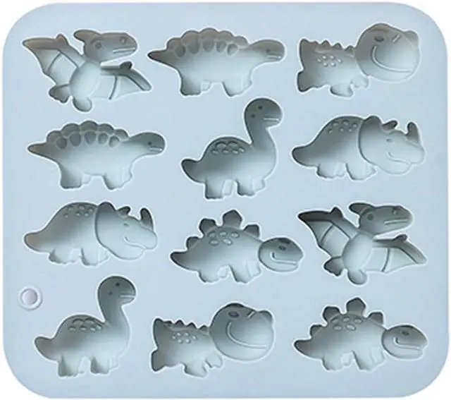 Main image of Silicone Cake Pop Mold Non Stick Fancy Mold Cake Pan 12 Cavity dinosaur shape Candy Cupcake Cornbread Chocolate Brownie Gummy Resin Crafts Cake