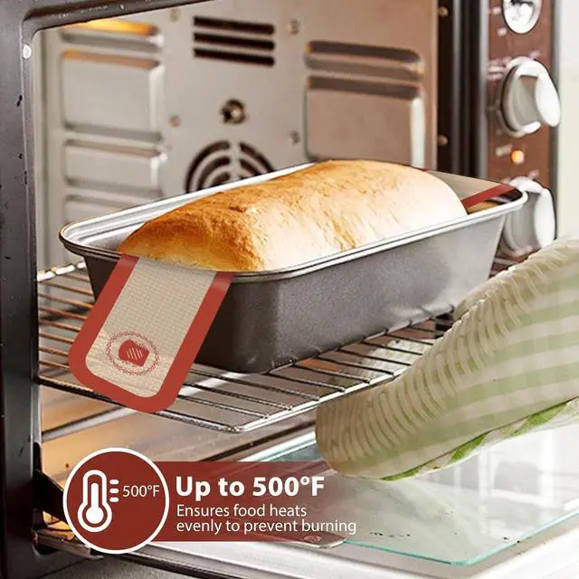 Alt view image 6 of 7 - Koolstuffs Silicone Bread Sling for Dutch Oven, 2 Pack Oval & Round | Nonstick, Reusable and Easy to Clean, Sourdough Tools & Baking Supplies, Oval and Round, Red