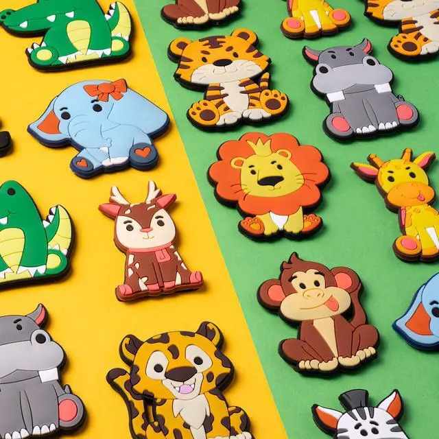 Alt view image 4 of 7 - DMIGHT Fridge Magnets for Toddlers 1-3, Animal Refrigerator Magnet for Kids, Baby Educational Gift, Full Back Magnetic Kids Magnets