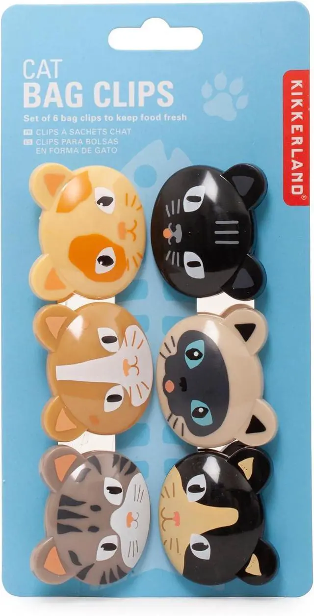 Alt view image 3 of 3 - Cat Bag Clips