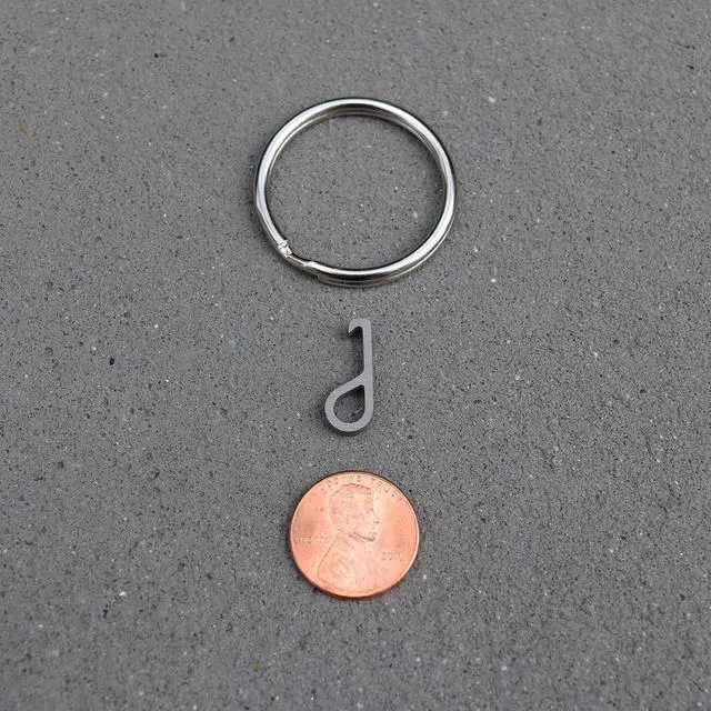 Alt view image 2 of 6 - Gear Infusion Pry.Me Tiny Titanium Beer Bottle Opener with Stainless Steel Key Ring - Made in the USA