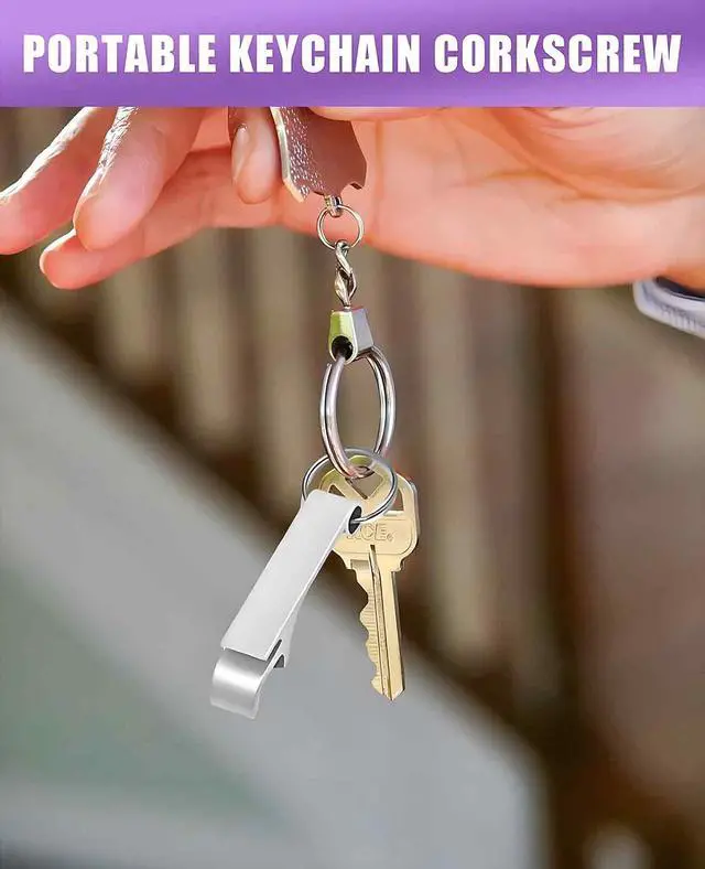 Alt view image 5 of 7 - 18PCS 9 Colored Keychain Bottle Opener for Men, Small Key Chain Beer Opener