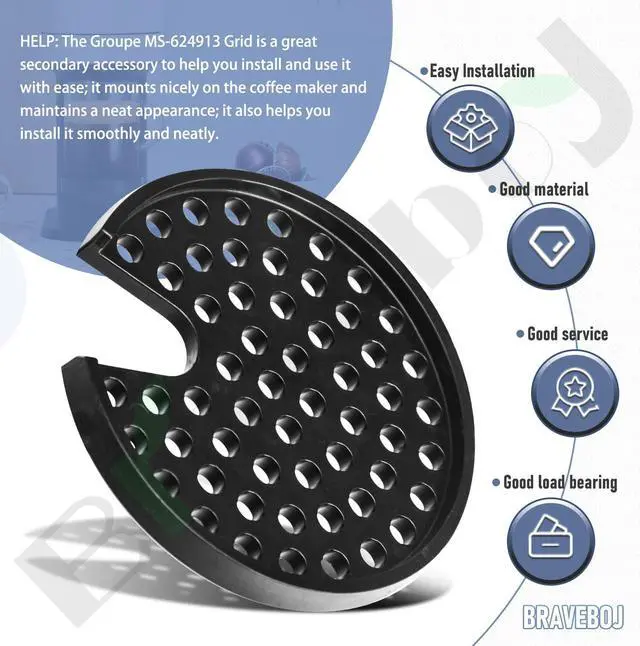 Alt view image 4 of 7 - MS-624913 Grid for Coffee Maker Compatible With Expresso Grinder Krups Nespresso Vertuo Next, Nespresso Vertuo Next - Easy to clean