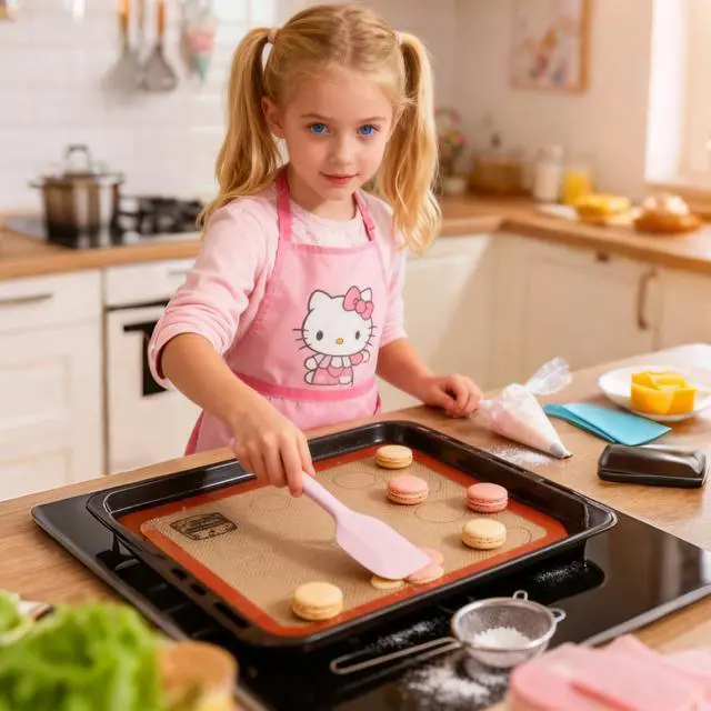 Alt view image 3 of 6 - Silicone Spatula Set - Rubber Spatula - 600°F Heat Resistant Baking Spoon & Spatulas (Pink)