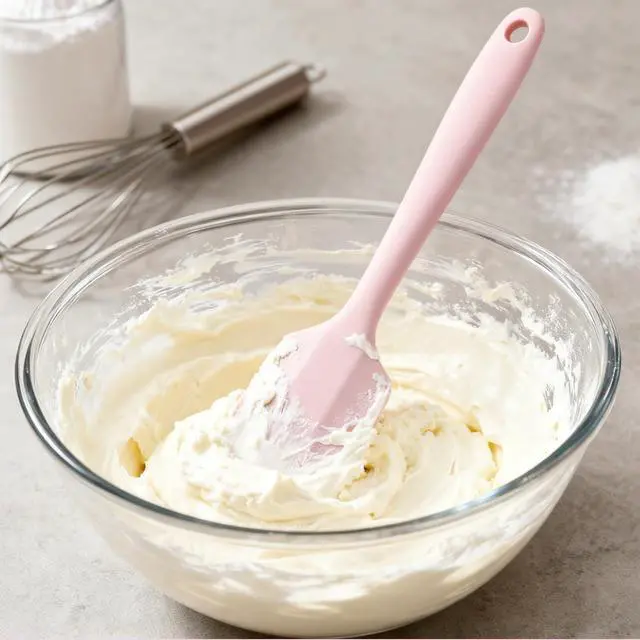 Alt view image 6 of 6 - Silicone Spatula Set - Rubber Spatula - 600°F Heat Resistant Baking Spoon & Spatulas (Pink)