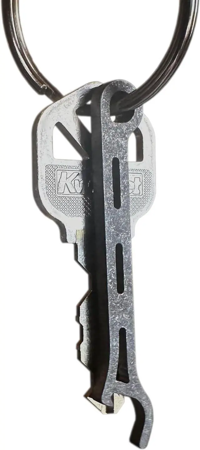 Main image of Gear Infusion Brew Soldier Bottle Opener - Thin Titanium Bottle Opener with Key Ring - Made in the USA (Stone Tumbled)