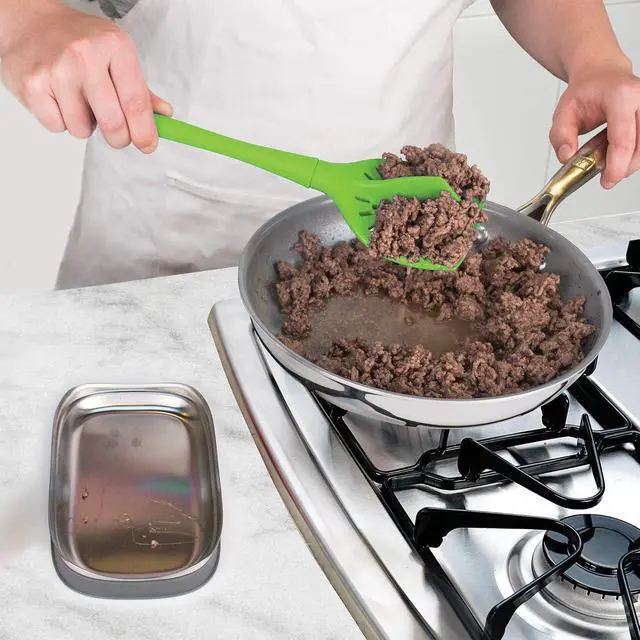 Alt view image 2 of 2 - Tovolo, Tool Ground Meat Flexcore All Silicone Charcoal