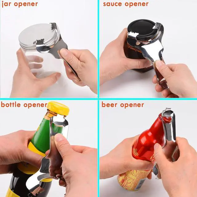 Alt view image 7 of 7 - Mason Jar Opener for Canning Lids No Dents or Damage, Canning Supplies,2PCS | Canning Tools Multi-Purpose for Bottle Opener and Various Lids Canning Jar Opener,Easy Twist Manual Handheld Top Remover