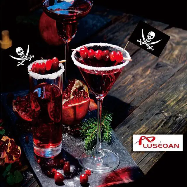 Alt view image 4 of 6 - Pirate Toothpicks Flag Jack Rackham Small Mini Cocktail Fruit Cupcakes Toppers Food Stick Flags Decorations, 100 Pack