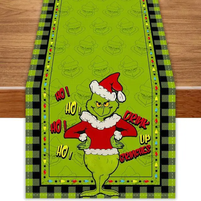 Main image of Christmas Table Runner Xmas Winter Holiday Decorations for Home | Packing List:1 Pc Table Runner; Size:13×72 Inches Long; Material:Polyester; Perfect for Dining Room Table Decor