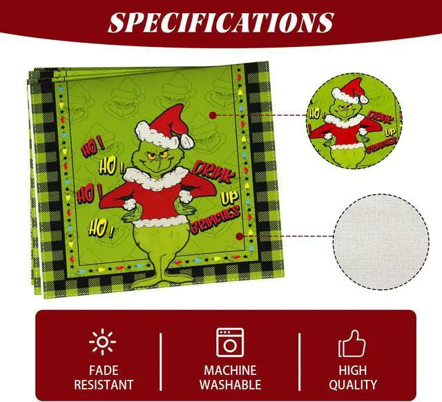 Alt view image 5 of 6 - Christmas Table Runner Xmas Winter Holiday Decorations for Home | Packing List:1 Pc Table Runner; Size:13×72 Inches Long; Material:Polyester; Perfect for Dining Room Table Decor