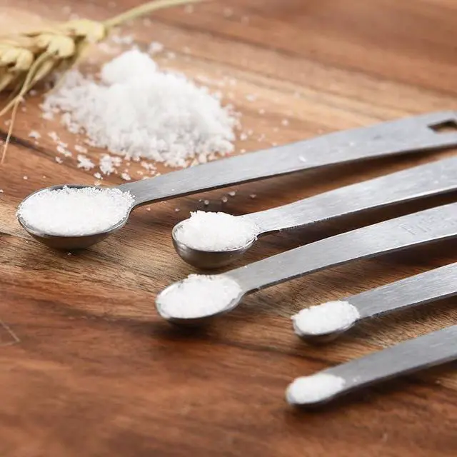 Alt view image 3 of 5 - Brccee AC Measuring Spoons Set of 5, (tad, dash, pinch, smidgen and drop) Mini Stainless Steel Measuring Spoons