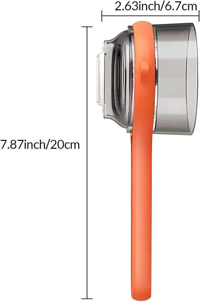 Alt view image 6 of 6 - Double-Sided Stainless Steel Peeling Knife With Storage Box (Orange) | Vegetable Fruit Peeler Container, Vegetable Peelers for Home Kitchen, Double-Sided Stainless Steel Multi-Function Peeler