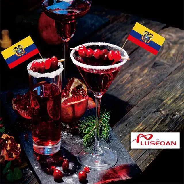 Alt view image 4 of 7 - Ecuador Toothpick Flag Ecuadoran Small Mini Cocktail Fruit Cupcakes Toppers Food Stick Flags Decorations,100 Pack