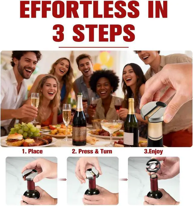 Alt view image 3 of 6 - Wine Foil Cutter, Foil Remover with Sharp Blades for Wine Bottles | Stainless Steel, Effortless Cutting for Neck Label & Top Seal Cutter, Wine Opener Accessory for Wine Lovers