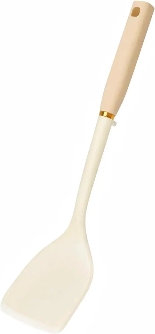 Main image of Armrous 14-inch Solid Silicone Spatula Turner, Long handle Non Stick Spatulas for Cooking, Large Rubber Flippers Spatula Heat Resistant Kitchen Utensils, Ideal Cookware for Fish, Eggs, Pancakes.