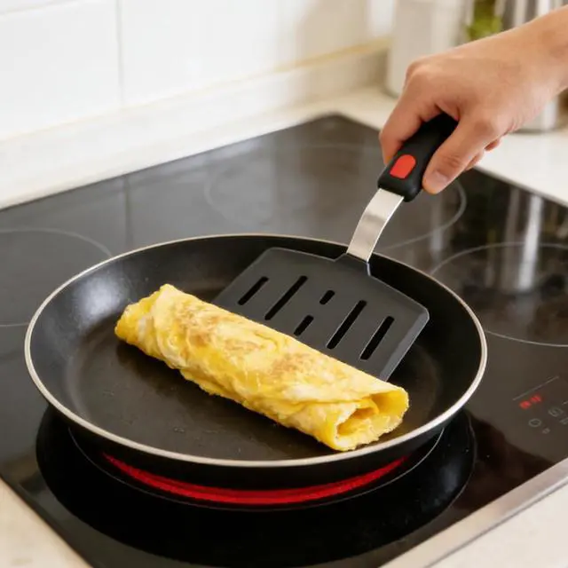 Alt view image 5 of 7 - Spatulas Silicone Heat Resistant,Small Spatula for Non Stick Frying Pan