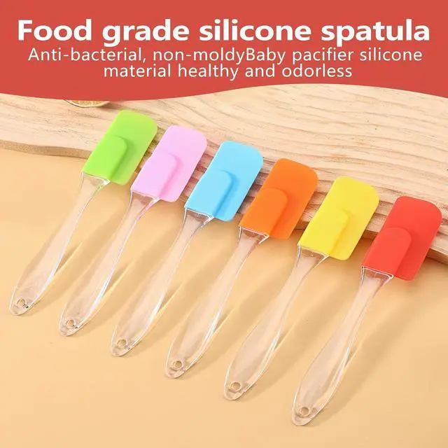 Alt view image 5 of 6 - Mini Silicone Spatula Set 6 Pack Baking Tools Multi Color | Heat Resistant Silicone,Reusable Non Stick Surface,Dishwasher Safe,Colorful Tools for Baking Cooking