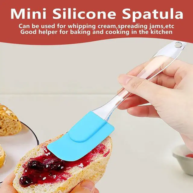 Alt view image 4 of 6 - Mini Silicone Spatula Set 6 Pack Baking Tools Multi Color | Heat Resistant Silicone,Reusable Non Stick Surface,Dishwasher Safe,Colorful Tools for Baking Cooking