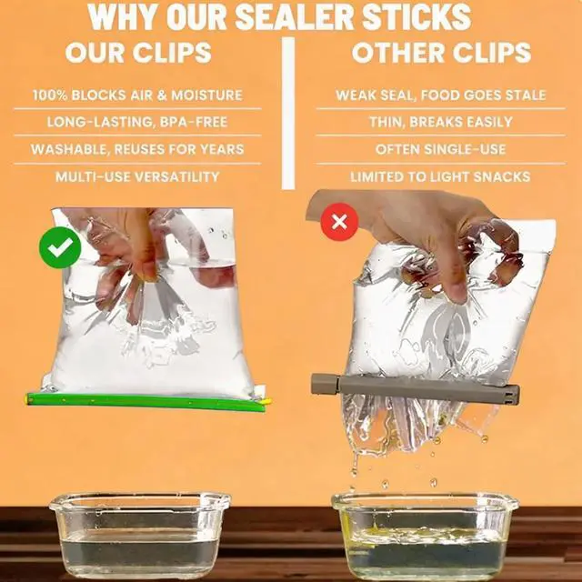 Alt view image 6 of 6 - 30 PCS Chip Clips & Bag Sealers, Reusable Food Bag Clips with 5 Sizes | Airtight reusable clips keep chips, bread, coffee and freezer foods fresh with 5 assorted sizes for everyday kitchen storage.