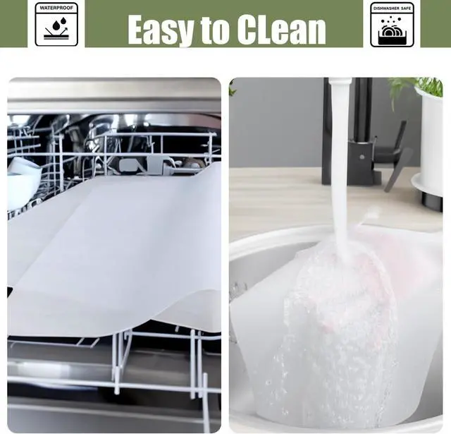 Alt view image 4 of 5 - Silicone Small Baking Mat, 11.8x15.7 in, Translucent | Non-Slip, Heat Resistant, Refrigerator Pad