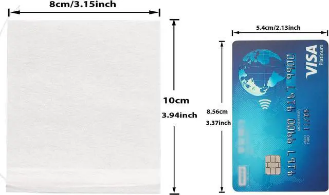 Alt view image 3 of 7 - Eketirry 100pcs Tea Filter Bags for Loose Tea, Empty Tea Bags, Natural Wood Pulp Paper Material, Disposable Unbleached Tea Filter Bags with Drawstring for Loose Tea (White, 3.15 x3.94 inch)