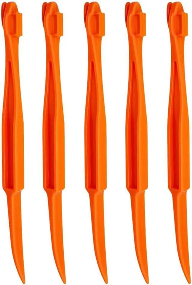 Main image of 5Pcs Orange Plastic Peeler Remover Multifunctional Easy Open Fast Peeling Knife Citrus Lemon Cutter Fruit Opener Tools Graters, Peelers and Slicers(ZS425)