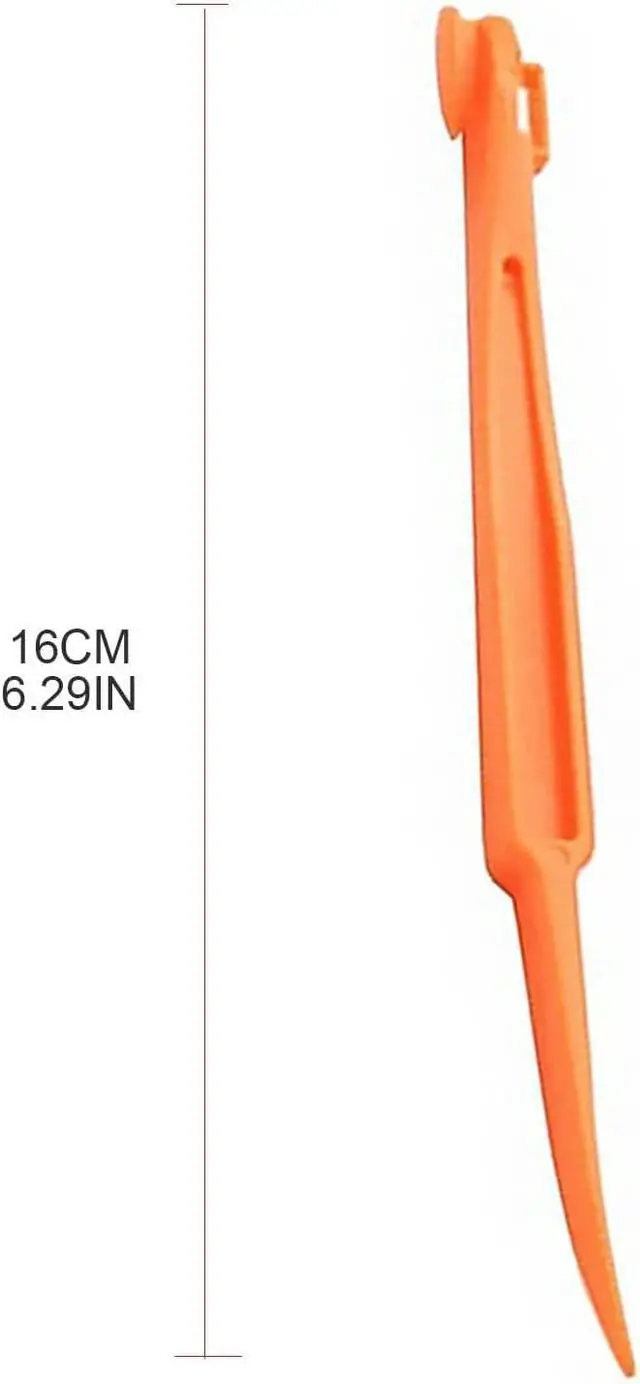 Alt view image 2 of 7 - 5Pcs Orange Plastic Peeler Remover Multifunctional Easy Open Fast Peeling Knife Citrus Lemon Cutter Fruit Opener Tools Graters, Peelers and Slicers(ZS425)