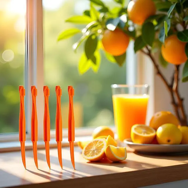 Alt view image 4 of 7 - 5Pcs Orange Plastic Peeler Remover Multifunctional Easy Open Fast Peeling Knife Citrus Lemon Cutter Fruit Opener Tools Graters, Peelers and Slicers(ZS425)