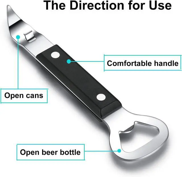 Alt view image 2 of 6 - HANCELANT Can Punch Bottle Opener, Manual Stainless Steel Can Opener 3 Pack