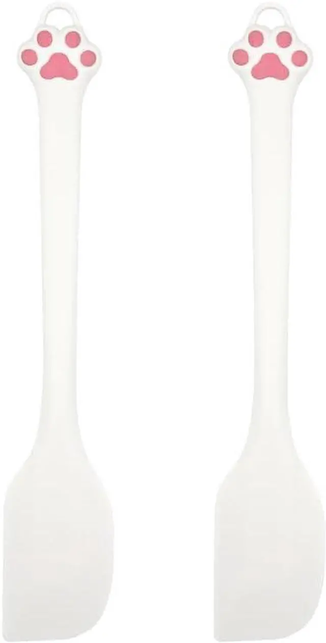 Main image of Silicone spatula, cat paw shape, cat baking tool, batter mixing and spreading knife, kitchen tool. Suitable for canned food, baking, cooking, mixing, spreading and other scenarios.
