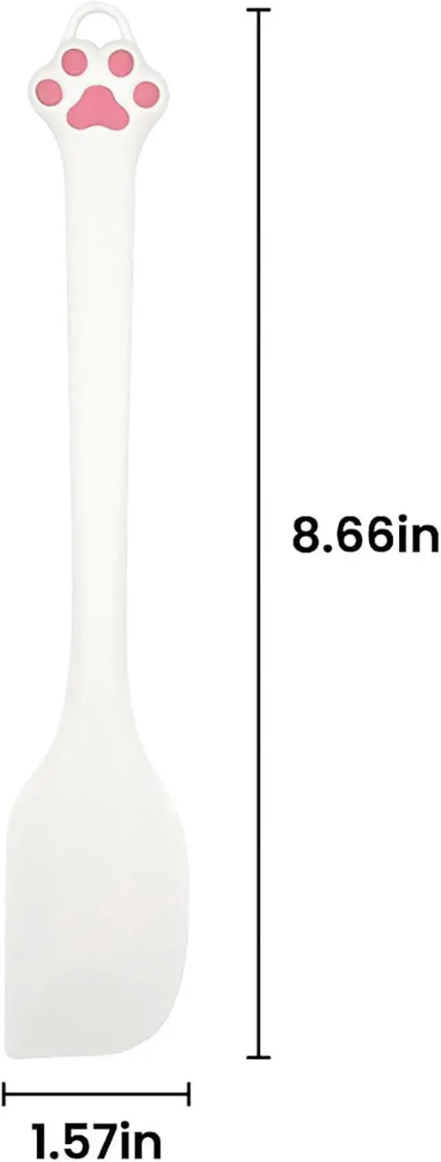 Alt view image 5 of 5 - Silicone spatula, cat paw shape, cat baking tool, batter mixing and spreading knife, kitchen tool. Suitable for canned food, baking, cooking, mixing, spreading and other scenarios.