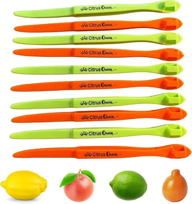 Main image of Orange Peeler Tool 10 Pack Bulk | Easy citrus peeling