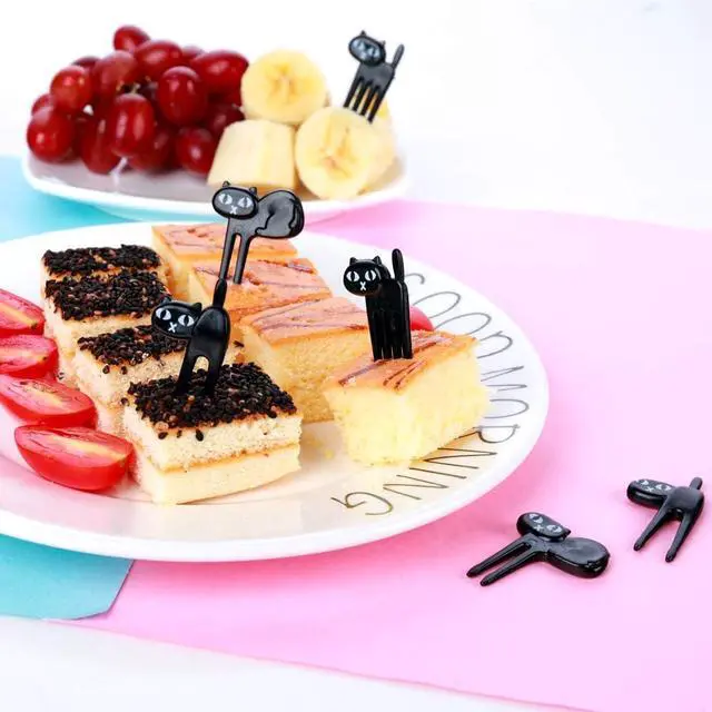 Alt view image 4 of 7 - Set of 40 Lovely Animal Food Fruit Picks Forks, Mini Cute Cartoon Toothpick Sticks Decor for Kids Party Bento Lunch Box Sandwich Appetizer Pastry Decorative Cupcake Baby Dessert Cocktail