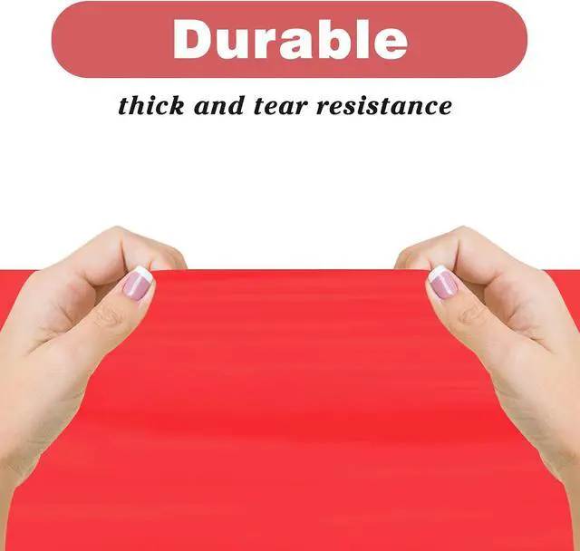 Alt view image 3 of 6 - Kopokita 2 Pack Red Plastic Tablecloths Disposable 54 x 108 Inch | Rectangle Table Cloths, Party Table Covers for Birthday, Wedding, Valentines, Mothers Day, Christmas Decorations
