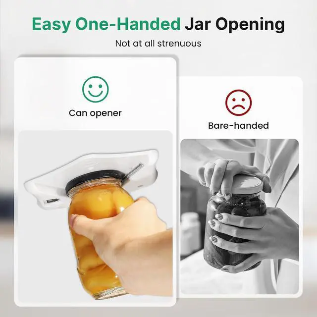 Alt view image 7 of 7 - Under Cabinet Jar Opener, Opens Lids Up to 5 Inches - Extra Strong Leverage for Tough Jars & Large Cans, Built-in Bottle Opener - Top Rated for Seniors, Weak Hands & Arthritis Sufferers