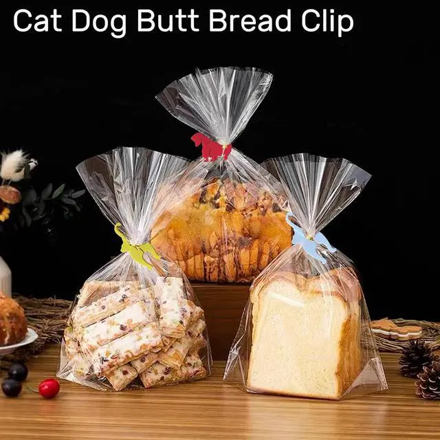 Alt view image 2 of 6 - Cat Dog Butt Bread Clip - 4 Pack Reusable Food Bag Clips, Keep Your Food Fresh with Adorable Pet-Themed Design (Dog)