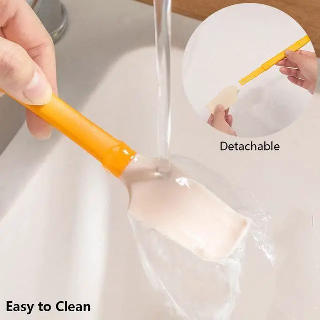 Alt view image 7 of 7 - Silicone Jam Spreader Spatula with Can Opener End, Multi Purpose Spreaders for Jar, Peanut Butter Jelly Spreader, Chocolate Spreader Mixing Scraper, Spread with Clean Hands By Simple Spreading