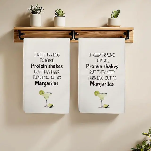 Alt view image 6 of 7 - Funny Margarita Kitchen Towels Gifts for Women Men, Margarita Gifts Dishcloths Tea Towels for Kitchen Bathroom Decor (16x24 inches)