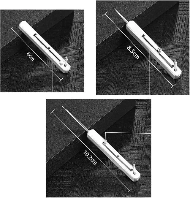 Alt view image 2 of 7 - weikui 6 Pieces Portable Titanium Toothpicks Pocket Toothpick Metal Toothpick Holder for Outdoor Picnic and Camping (6)